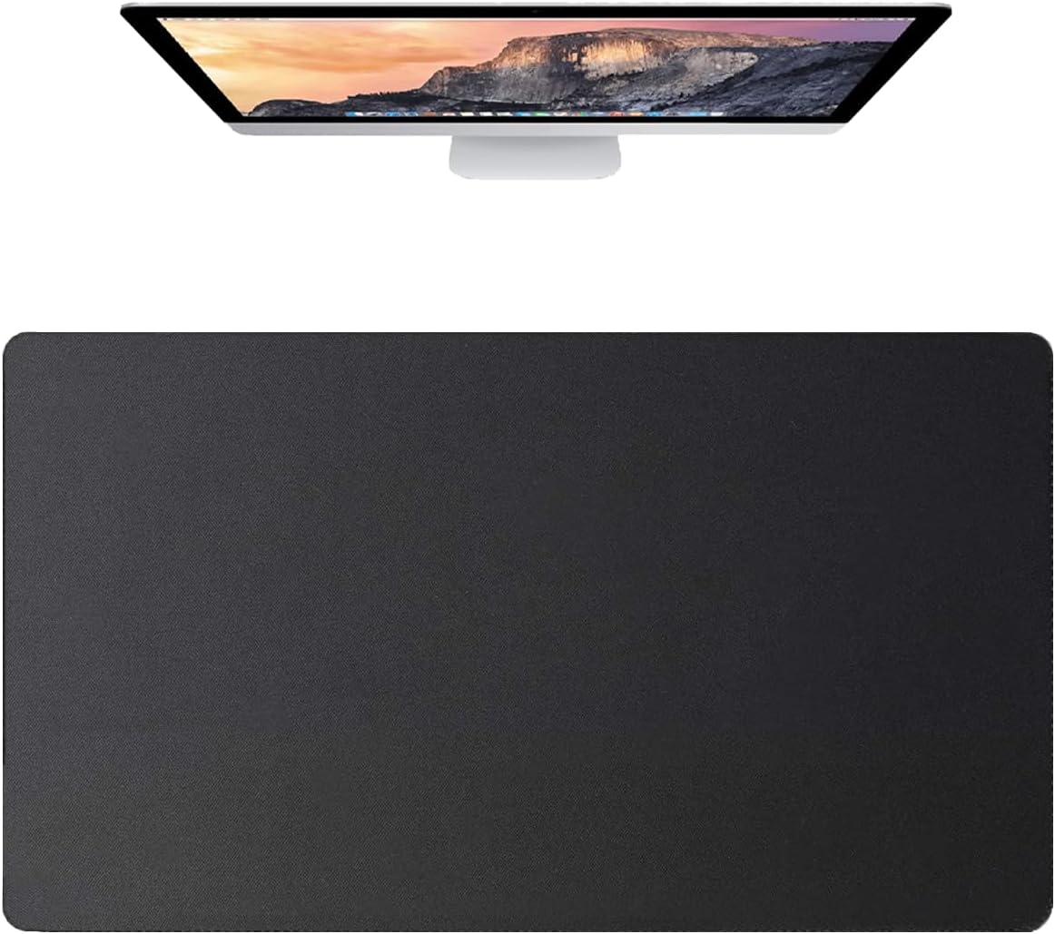 [30" x 17"] Extended-Large Mouse pad, Keyboard pad - Enhance Your Gaming Experience with The Desk mat - Waterproof and Easy to Clean - lint-Free - Ideal for Gaming Table (Black, Large)