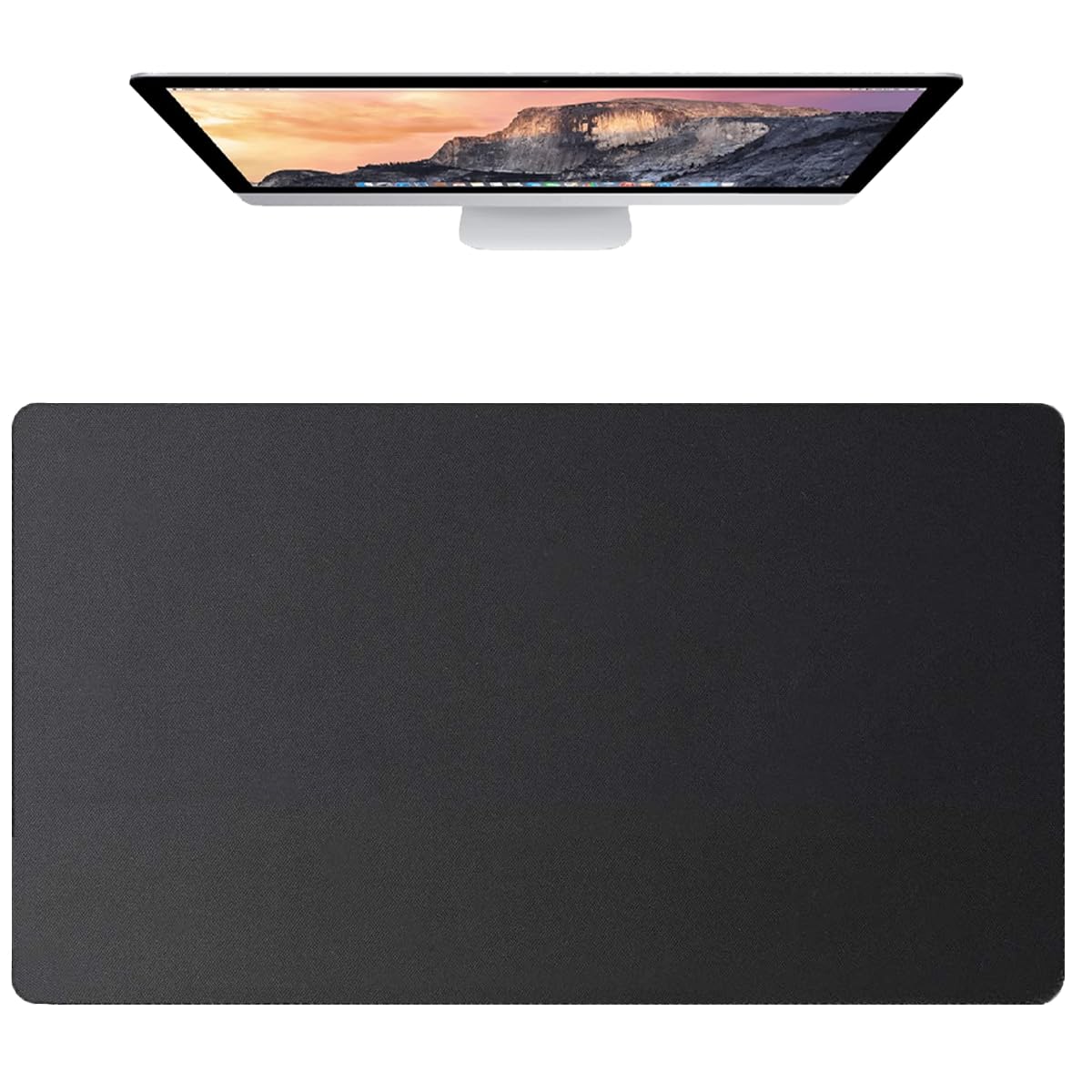 Photo 1 of [30" x 17"] Extended-Large Mouse pad, Keyboard pad - Enhance Your Gaming Experience with The Desk mat - Waterproof and Easy to Clean - lint-Free - Ideal for Gaming Table (Black, Large)