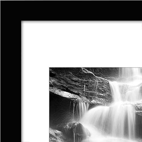 Vista 370 de Americanflat Portarretratos de 8 x 12 pulgadas con plexiglás pulido, juego de 2 portarretratos de 6 x 8 pulgadas con paspartú o para fotos de 8 x 12