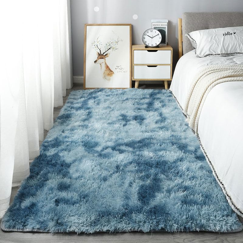 Rugs Living Room Large,Washable Grey Area Rugs for Bedroom, Anti Slip Modern Super Soft Thick Pile Small Fluffy Shaggy Rug Non Shedding,5,200 * 250cm — image 1