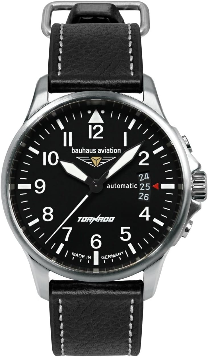 Bauhaus Aviation Flight Tornado 2760-2AT Bauhaus Aviation Tornado Pilot Watch Automatic Watch