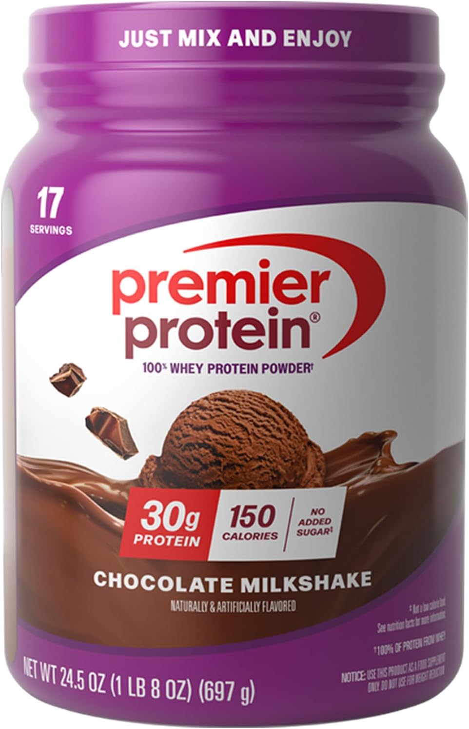 Whey Powder, Chocolate, 24.5 Oz