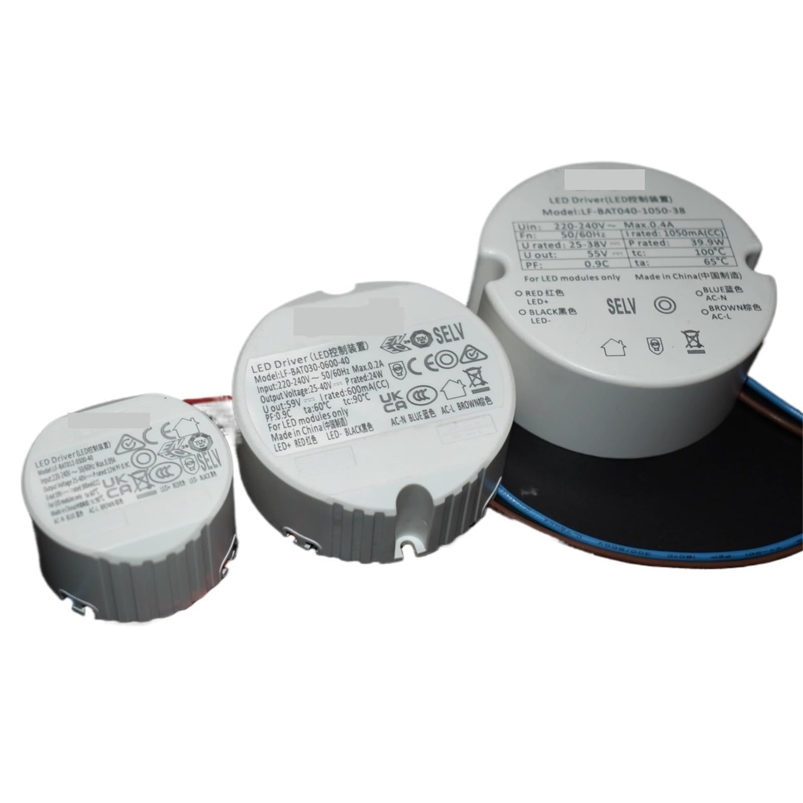 Trasformatore LED rotondo dimmerabile Triac Potenza dimmerabile 300mA 600mA 750mA 1050mA Driver for l'interno 'apparecchio di illuminazione(40W 25-38V 1050mA)