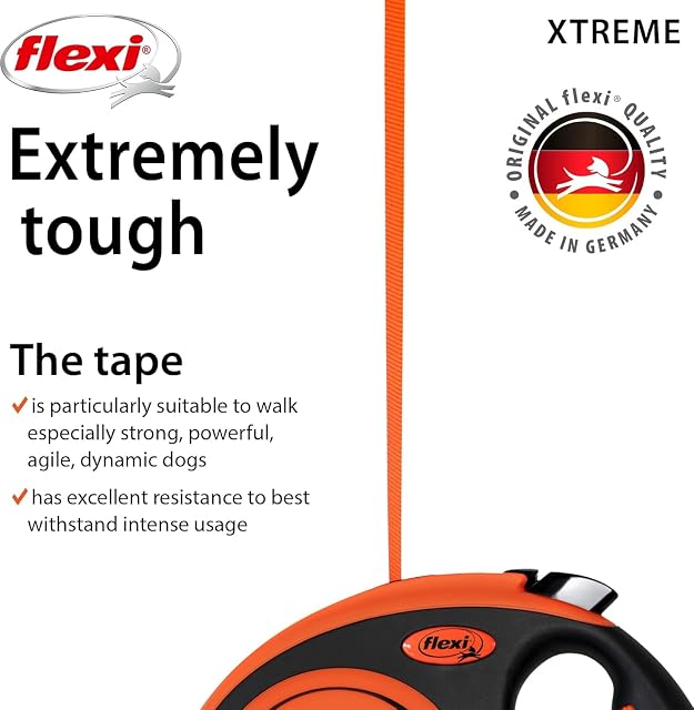 Foto 3 de 6 de FLEXI® Xtreme S - Correa retráctil Extra Robusta con Cinta extrafuerte de 16 pies