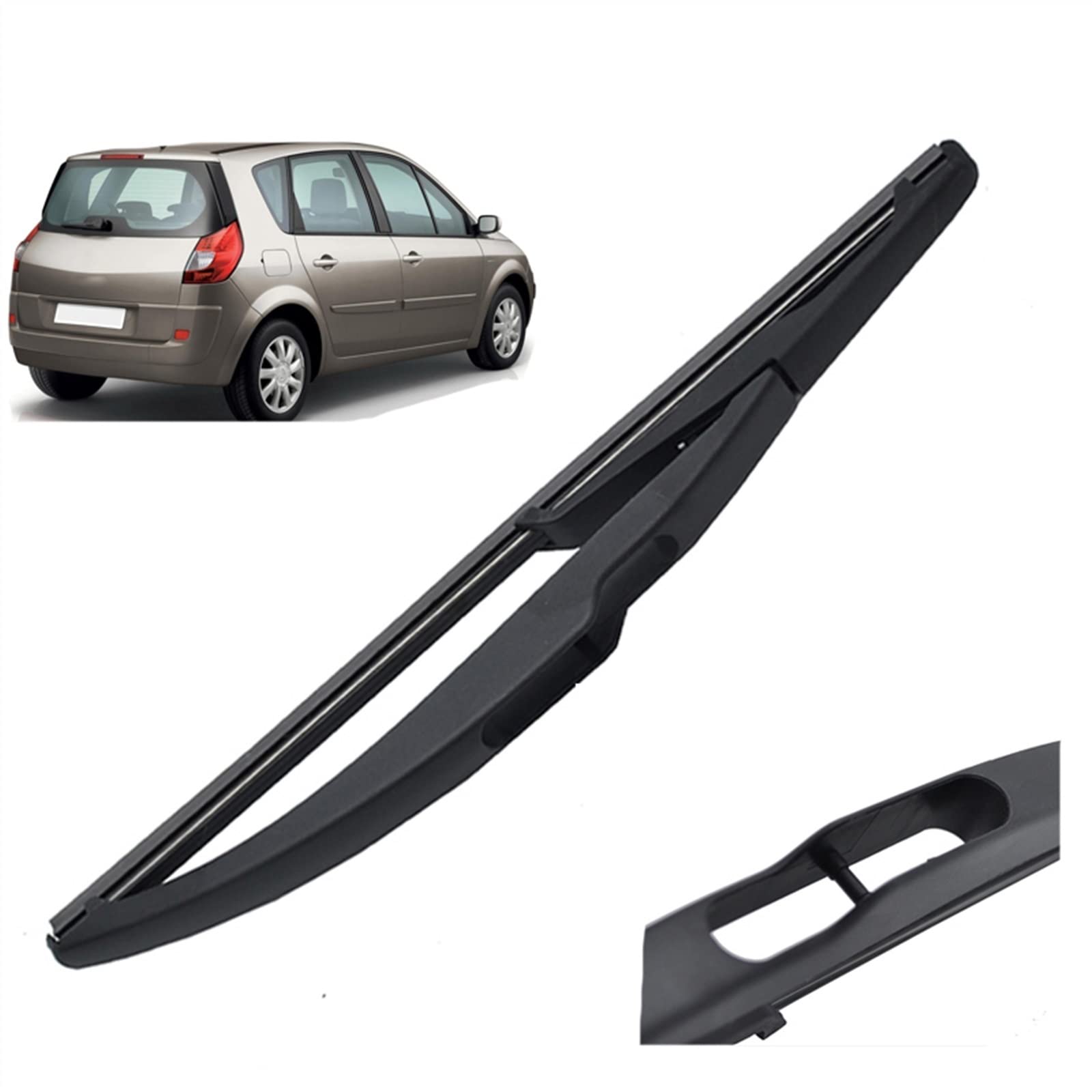 Lame d'essuie-glace arrière de 10 pouces pour Renault Scenic 2 de 2003 à 2009