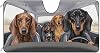 Car Windshield Sunshade Dachshund Dog Family Vehicle Front Windshield Sunshade UV Ray Reflector Sun Protector Sun Shade Visor, Keep Vehicle Cool, 55