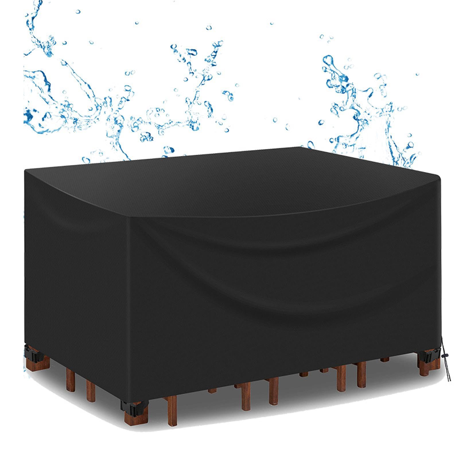 AUUZPI Patio Table Covers for Outdoor Furniture 160x70cm Waterproof Outdoor Furniture Covers/Patio Furniture Covers/Waterproof Rattan Furniture Cover for Patio Set Bistro Sofa 160x70x44cm/LxWxH
