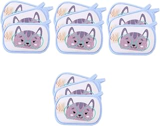 ibasenice 12 Peças Toalha De Banho De Bebê Toalhas Infantis Luvas Para Limpeza Luvas Infantis Almofadas Esfoliantes Luvas De Banho De Bebê Esponja De Banho Infantil Toalhas De Banho