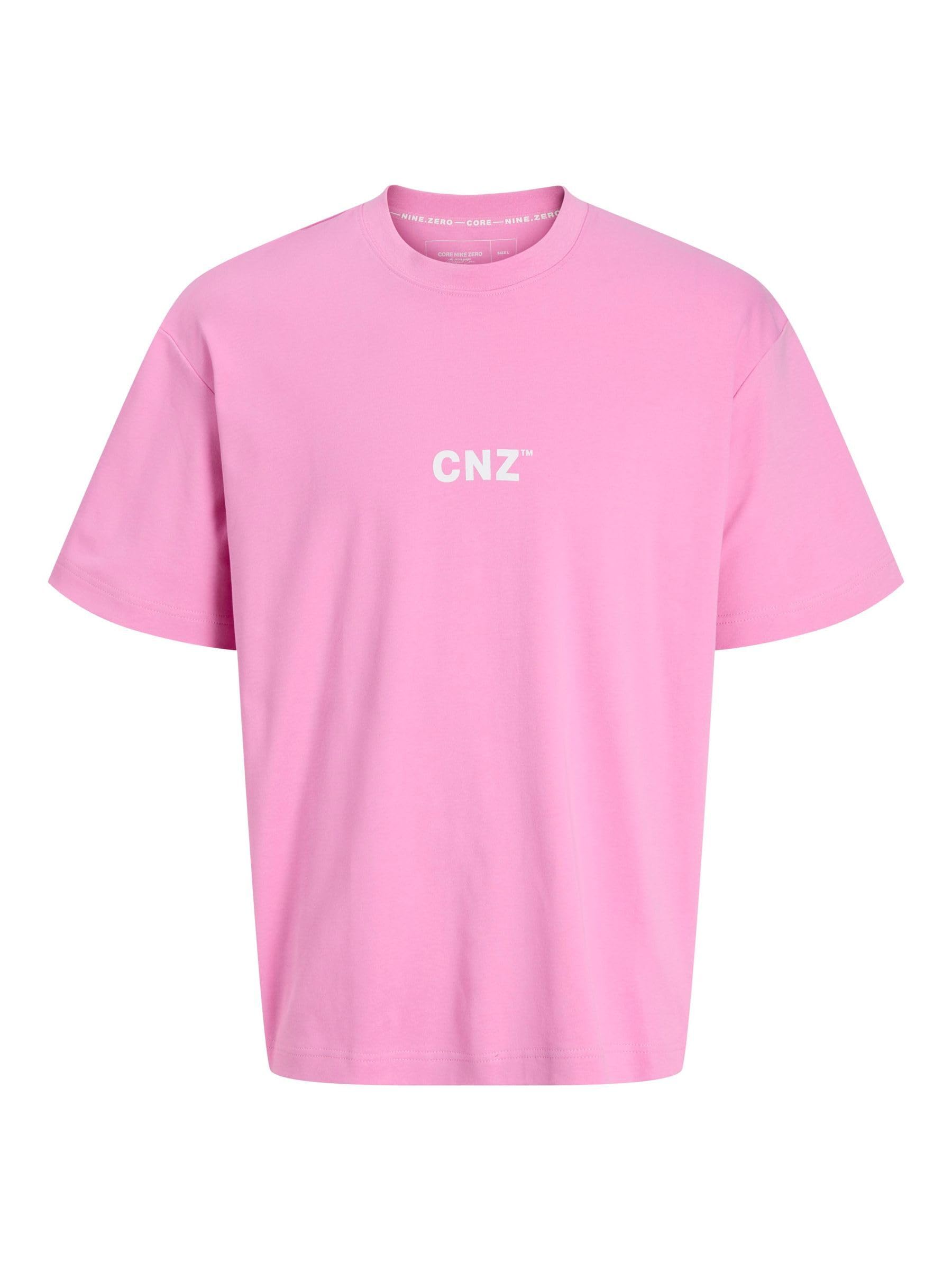 JACK & JONES Jcocnz Berlin Graphic T-Shirt Ln, Fuchsia Pink, XL