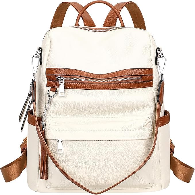 20L Backpack for Women & Girls with Compartment | College/University Bag | Metal Zips with Secret Pocket | Water Resistant | PU Backpack for Women-image-10