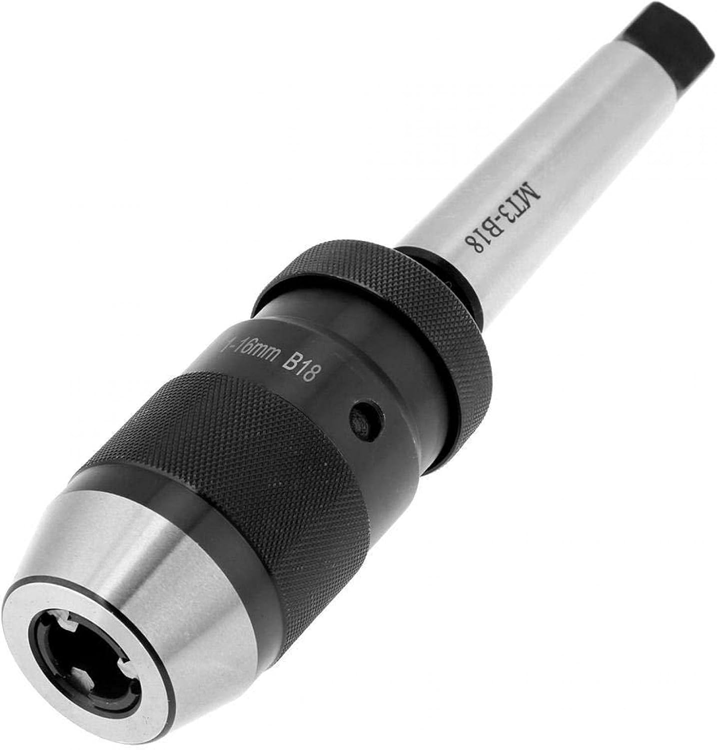 Keyless Chuck, Self‑tightening Keyless Lathe Drill Chuck 5/8" Capacity with Arbor for Drill Machines Milling Machines, Lathes, Boring Lathes and Electric Hand Tools