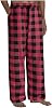 Christmas Pants for Mens Buffalo Plaid Flannel Comfy Lounge Pants Elastic Waistband Drawstring Joggers Sweatpants