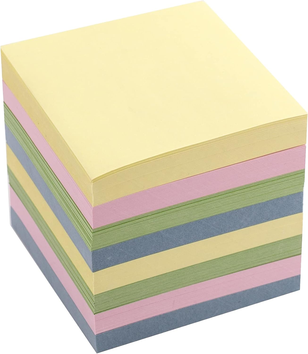 D.RECT Note Block 85x85x80mm Notepad Replacement Paper for Note Box, 750 Sheets Pastel Colours – Cube Note Box, Non Sticky Notes, Small Writing Paper – Memo Block for School Office Home D.RECT Note Block 85x85x80mm Notepad Replacement Paper for Note Box, 750 Sheets Pastel Colours – Cube Note Box, Non Sticky Notes, Small Writing Paper – Memo Block for School Office Home