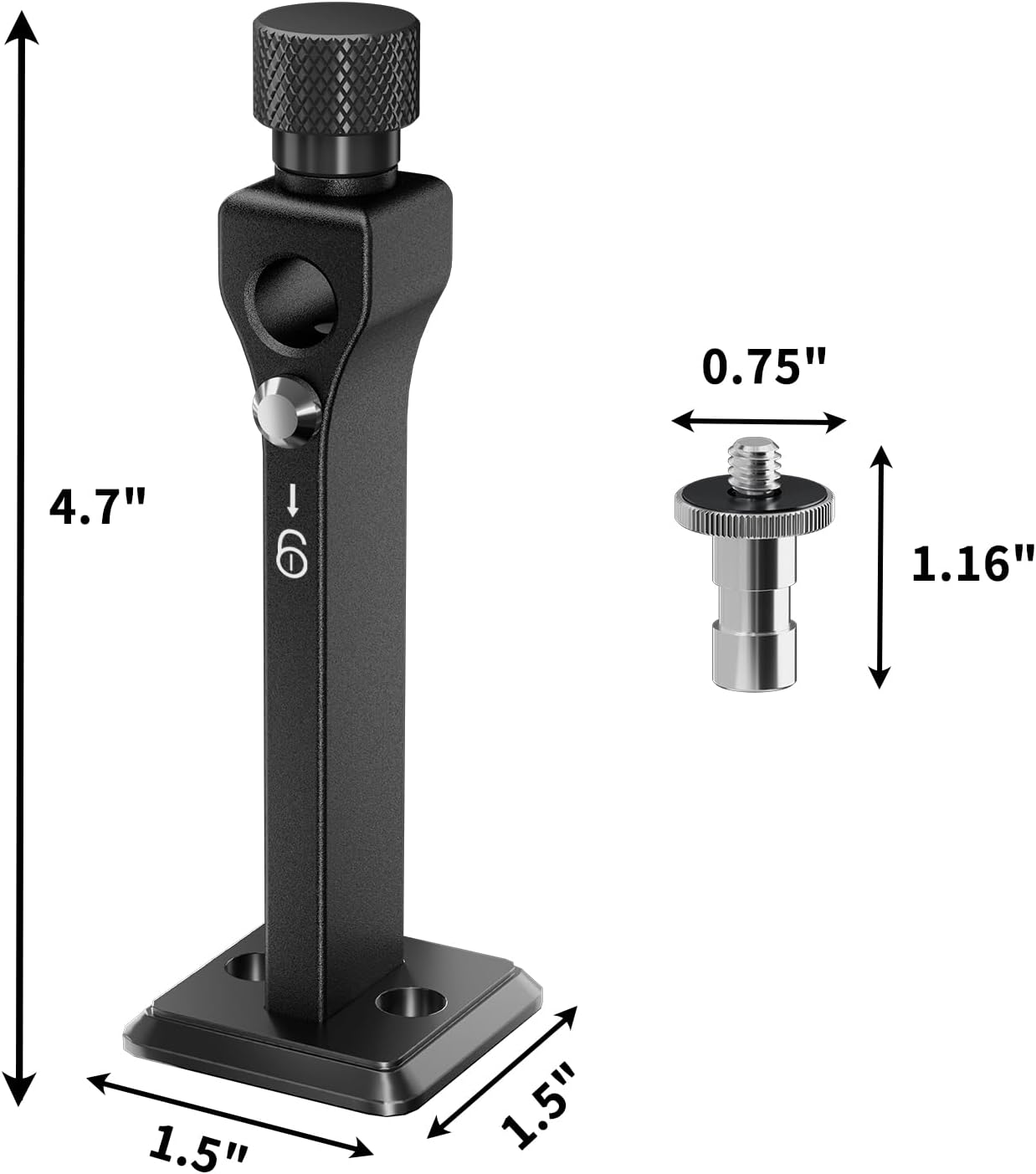 Binocular Tripod Adapter with 1/4-20" & 3/8-16" Thread, Quick Release Detachable Binocular Mount for 7x35 8x36 8x42 10x50 15x60 15x70 20x80 25x70 Binoculars etc Model