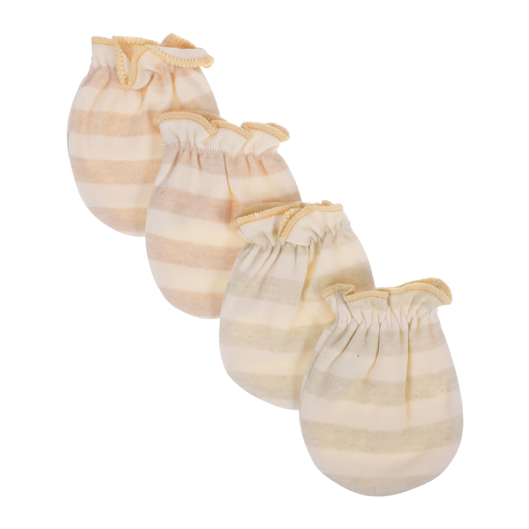 Totority Infant Mittens for Newborns 2 Pairs No-scratch Mittens Comfortable Baby Gloves for Girls Soft Cotton for Delicate Skin