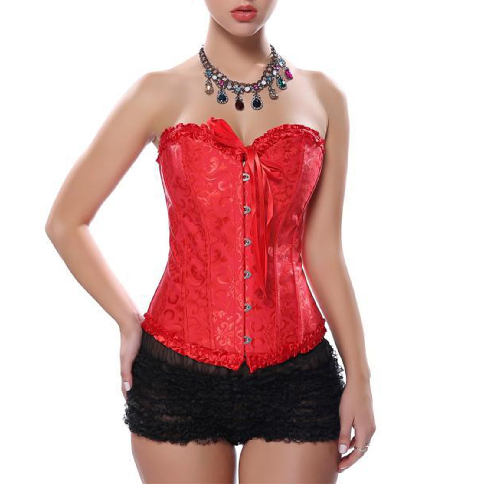 Elegante corpiño moldeador de grogrén para mujer, bustier sensual, ropa moldeadora cómoda para mujer, ropa de club, tops para mujer, tops de encaje