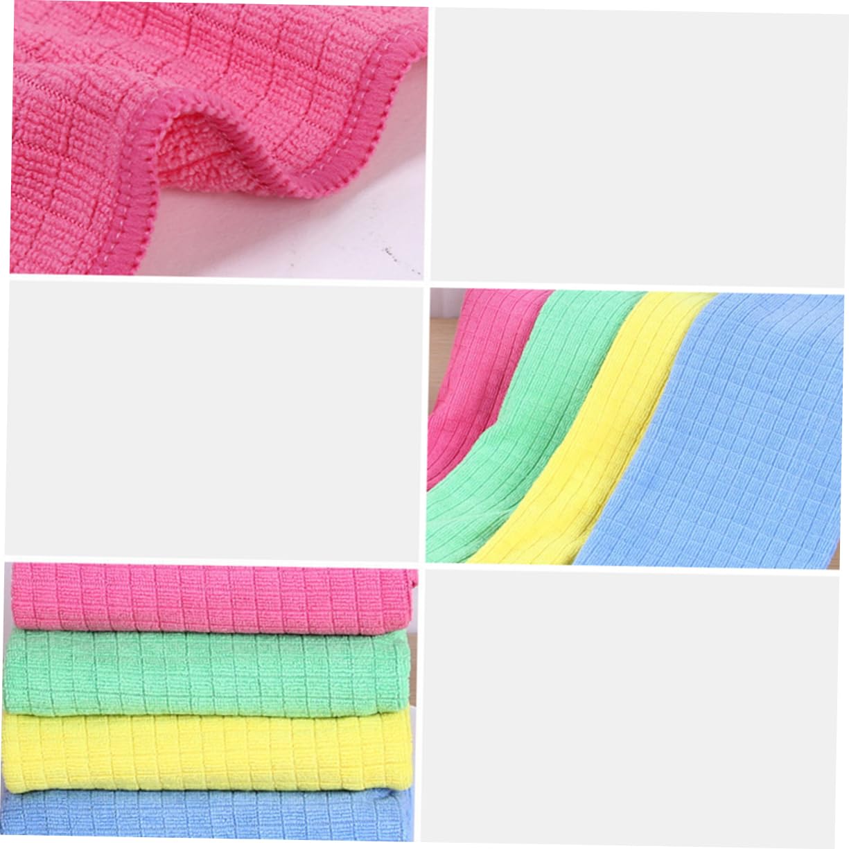 Didiseaon 3 Juegos Paño De Limpieza Arrumação Cozinha Cleanseen Paños Cleansen Paños Cleanseen Bayeta Ropa De Microfibra Paño De Plumero Accesorios De Cocina Estropajo 4 Uds * 3