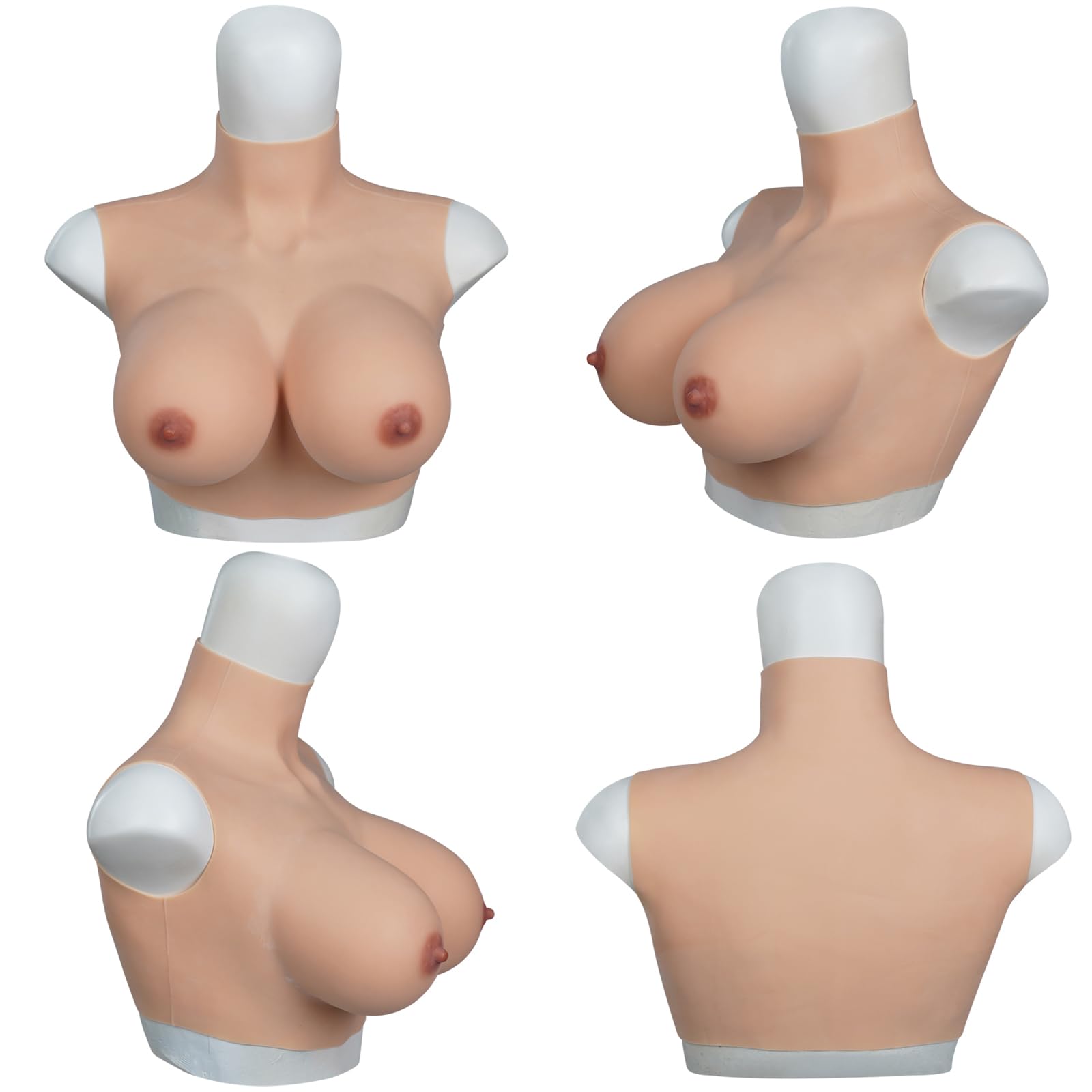 4 ° Silicone Tette Finte Coppa C-G Forme Seno Realistico Silicone Pettorale Seni Finti per Cosplay Crossdressers Drag Queen