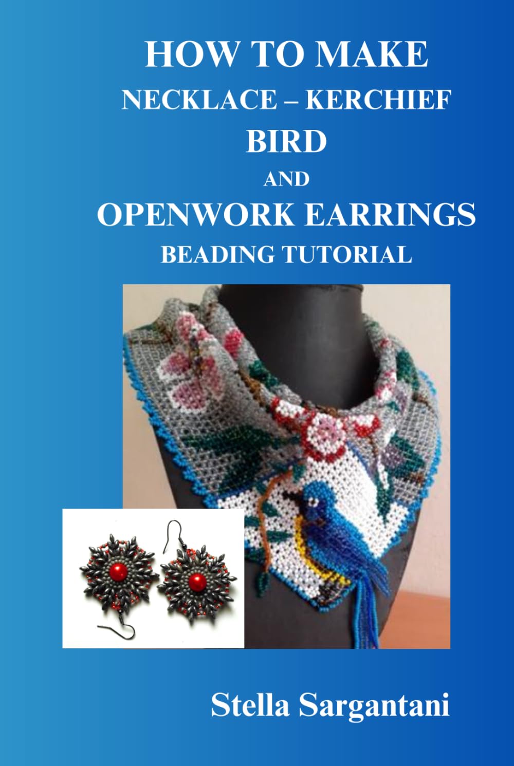 HOW TO MAKE NECKLACE – KERCHIEF BIRD AND OPENWORK EARRINGS BEADING TUTORIAL