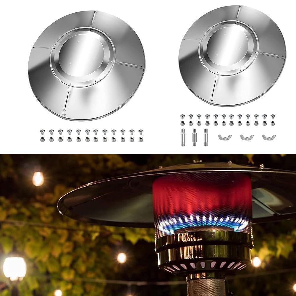 Aluminiowa osłona przed wysoką temperaturą do pionowych promienników tarasowych w kształcie parasola w celu zwiększenia wydajności cieplnej i trwałości na zewnątrz