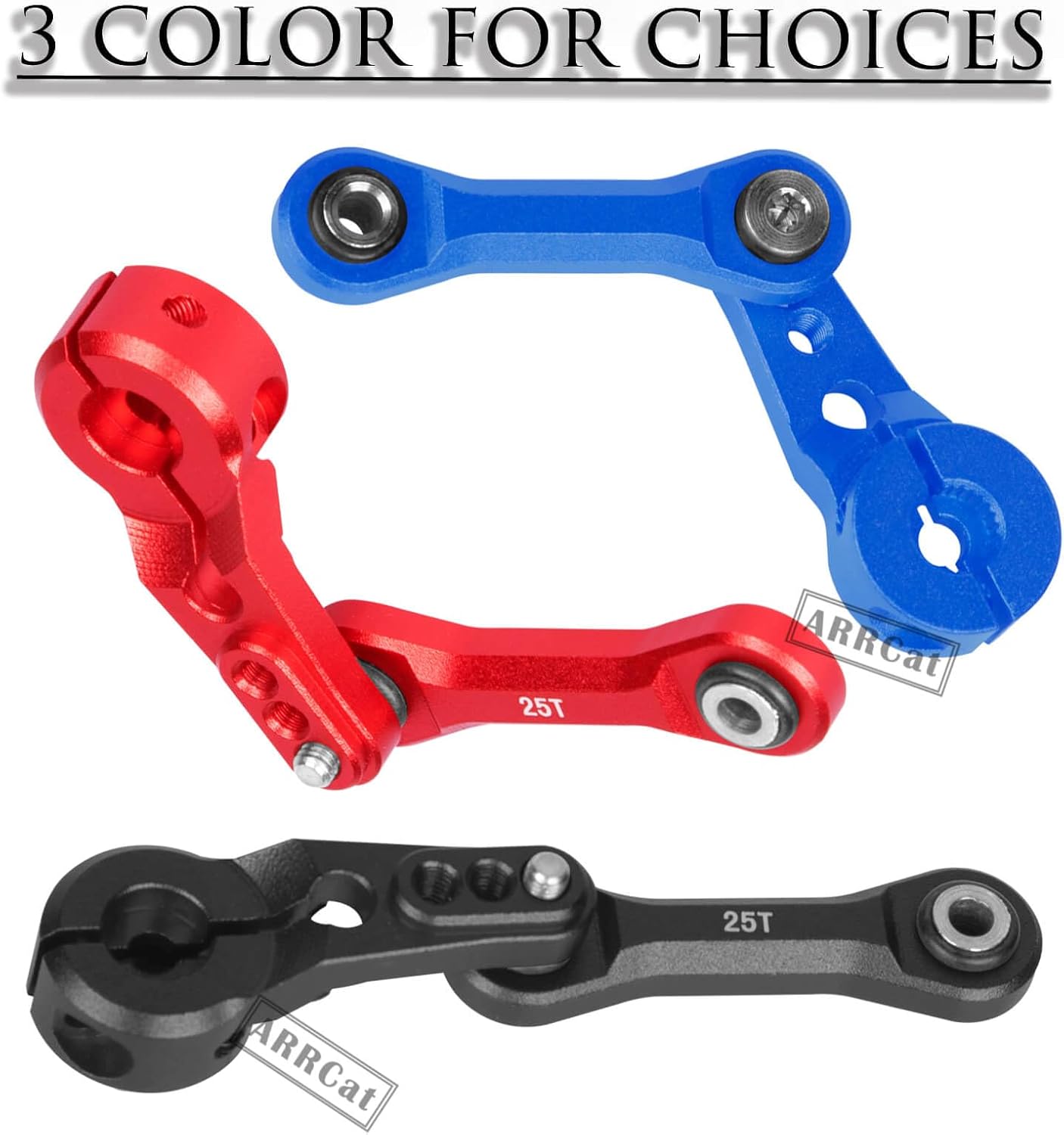 Aluminum Steering Servo Mount Set For Arrma Kraton, Senton, Talion, Typhon, Outcast - Orange