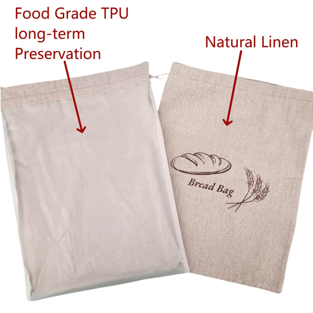Sacchetto Riutilizzabile per Alimenti Quttin Bread 25 x 45 cm [24 Unità