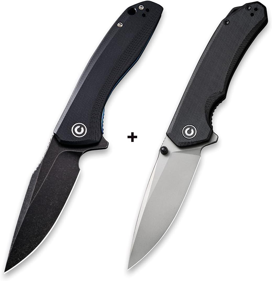 CIVIVI Baklash Black Bundled Brazen, Great Folding knife Companion