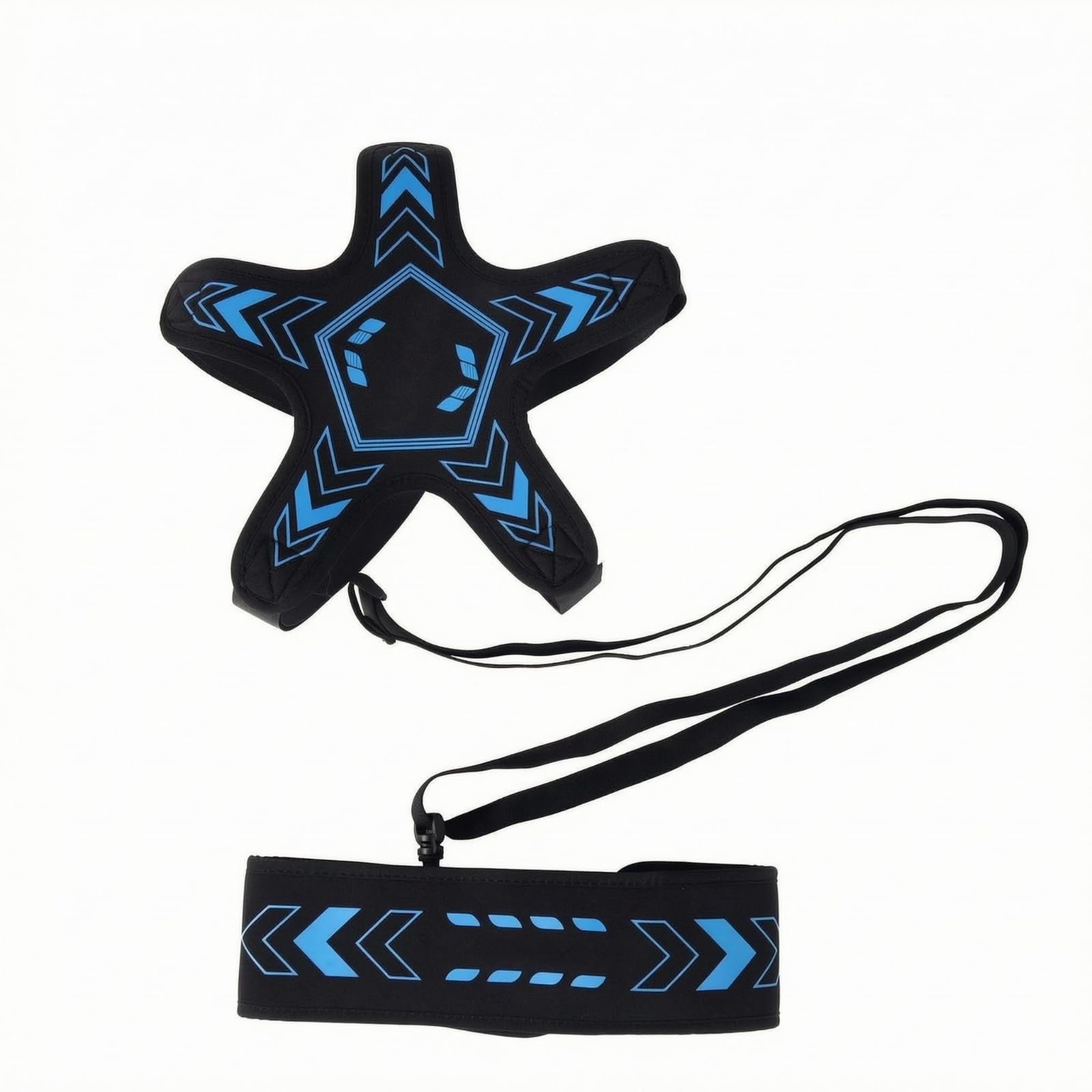 Star-Shaped Soccer Juggling Practice Aid Tethered Waist Belt Ball Practice Aid Single-Player Training Aid Printed Arrows, Blue | Sporting Goods | Team Sports | Soccer | Training Aids-picture-36
