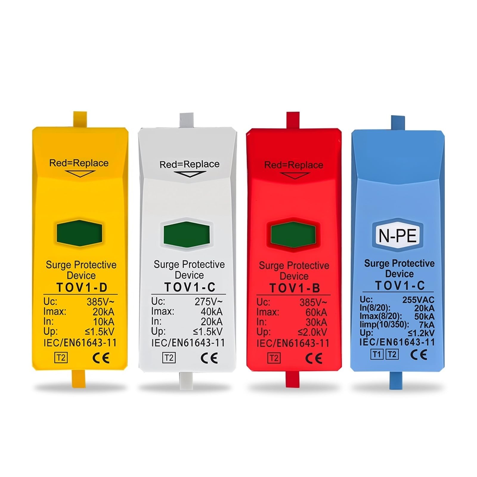 Cartouche de remplacement pour parafoudre AC SPD 385V et module NPE 255V - 6