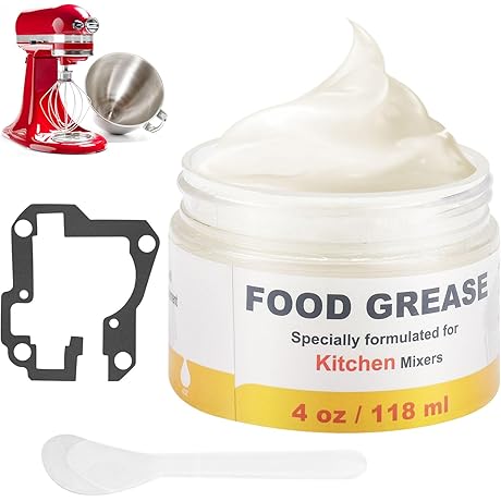 New KitchenAid Professional Stand Mixer Food Grade Grease 4 Oz with 9709511 Gasket
