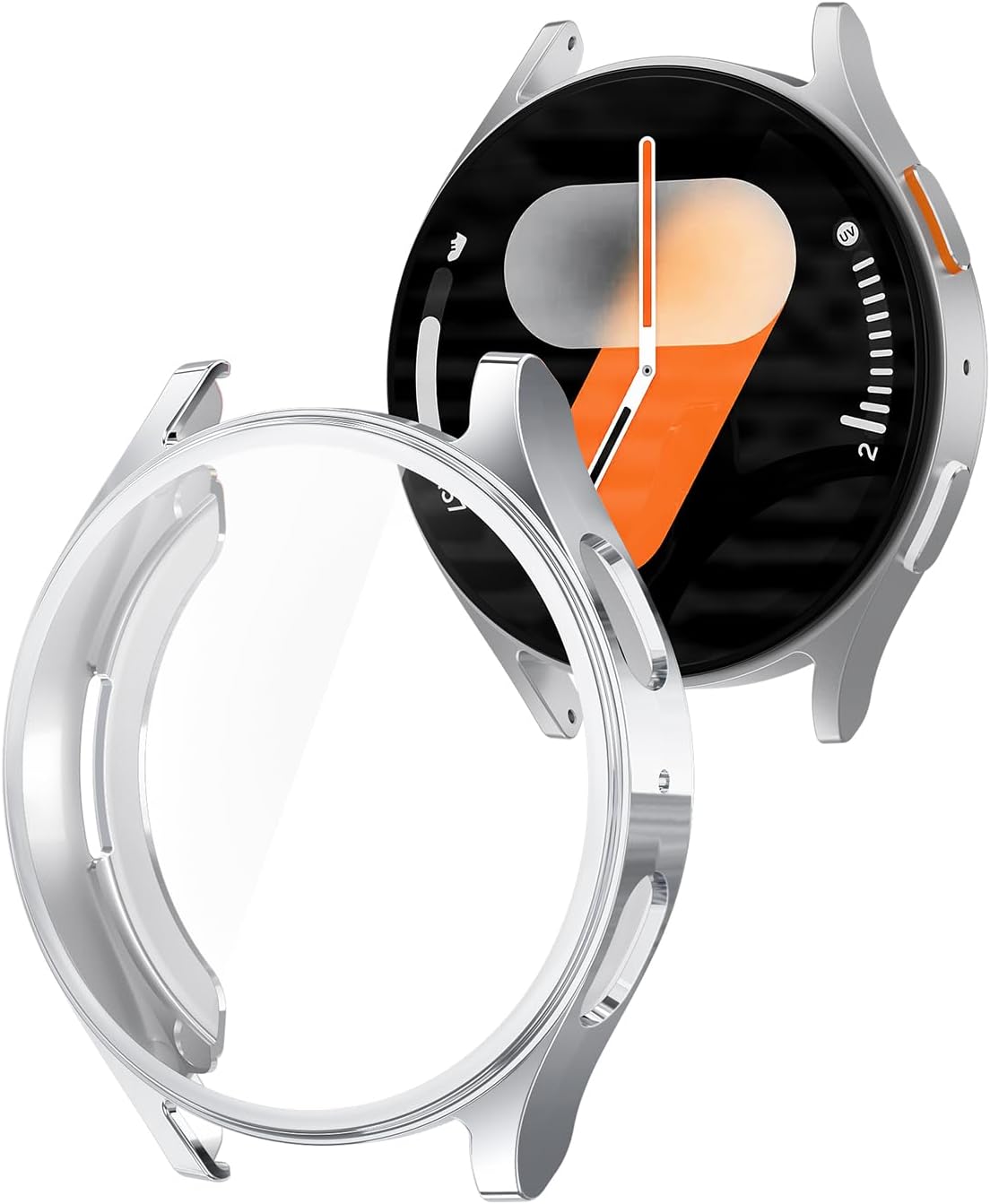 Hard Protective Case for Samsung Watch 7 40mm High-Strength PC Anti-Collision Protective Bumper for Samsung Galaxy Watch 40mm [NO Screen Protector] (Clear)