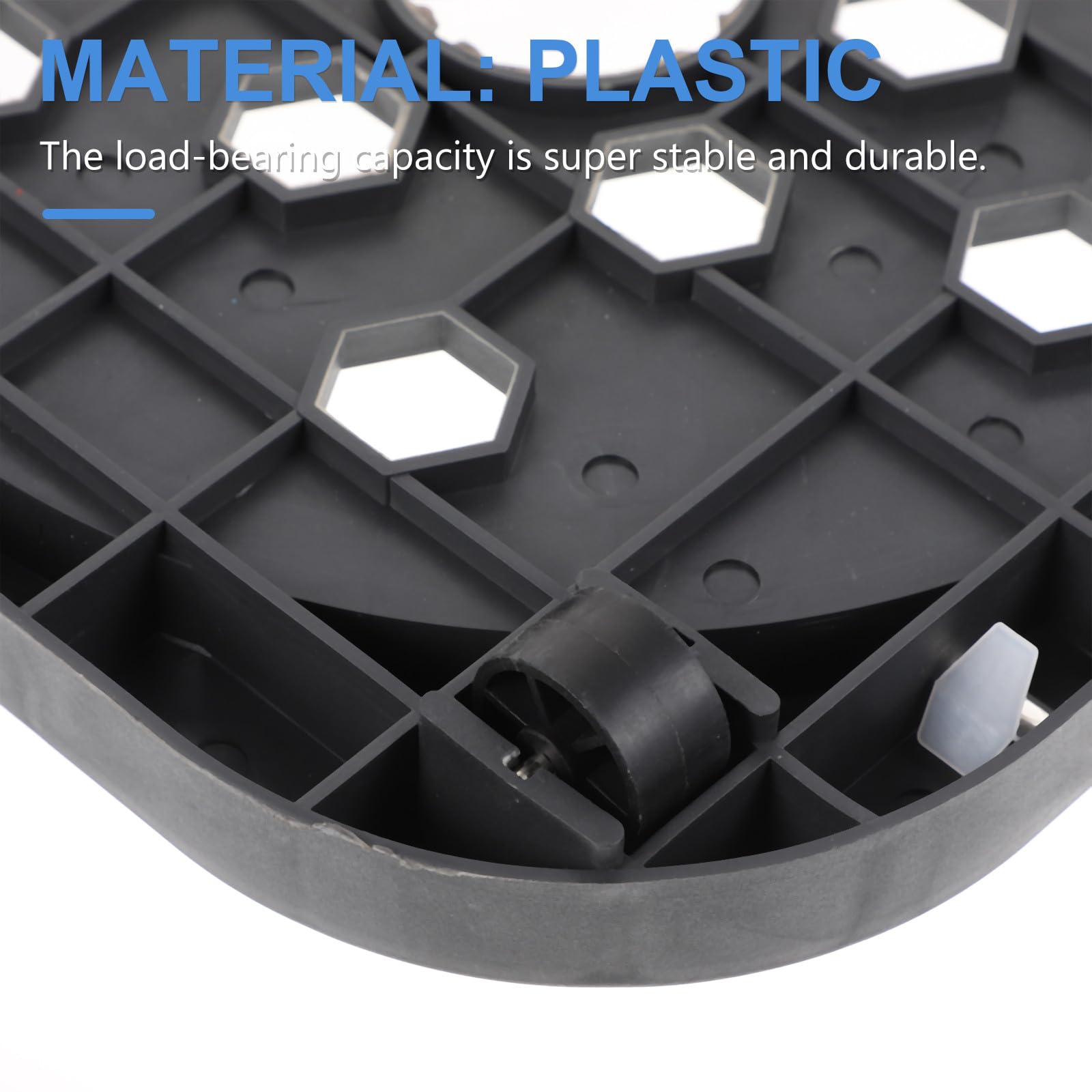 Generico Mobile Bombola Gas Esterno Vassoio Rotondo in Plastico e Acciaio Inossidabile, Base Stabile per Serbatoio Gas per Cucine Familiari e Ristoranti
