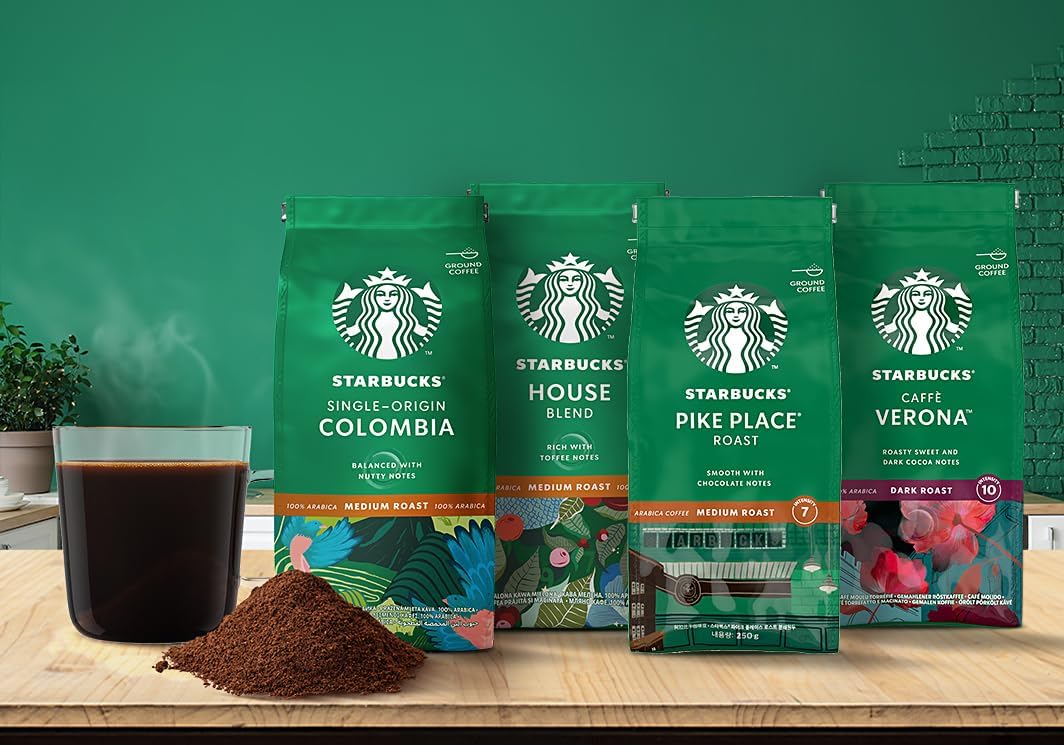 Café Starbucks® House Blend Torrado e Moído Torra Média 250g