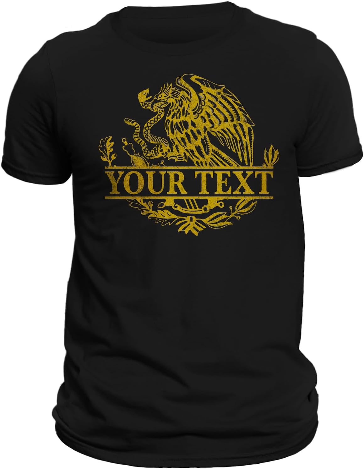 Mexico Mexican Eagle T-Shirt with Personalization Option - Playera Con Aguila De Mexico Personalizable - Image 3