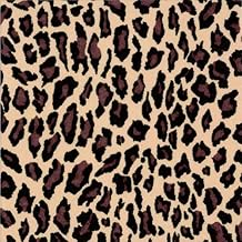 Lot de 20 serviettes motif léopard/animaux/Afrique/léopard 33 x 33 cm