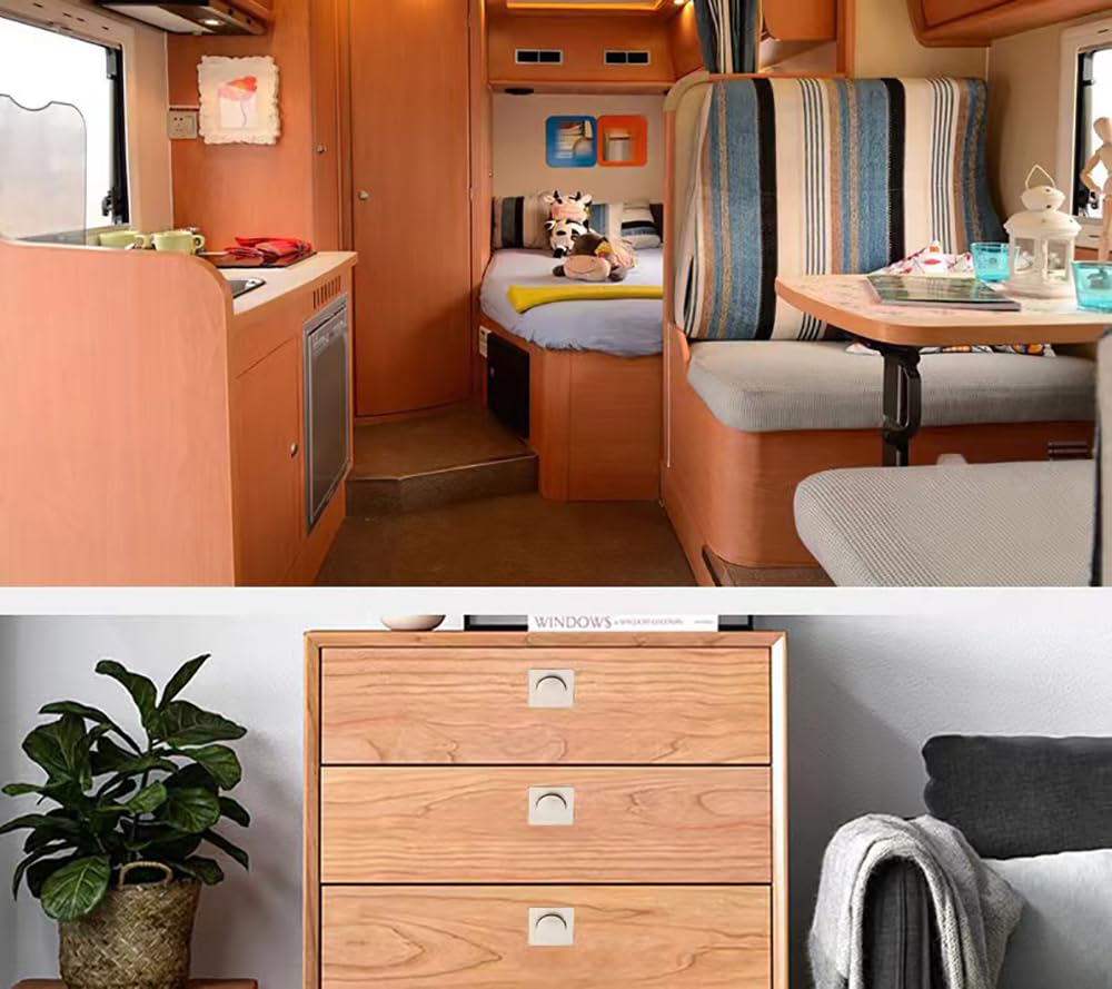 Hardware Camper 4 Set Chiavistelli Per Cassetti Camper - Fermagli Sicurezza Per Armadietti Ufficio E Casa Chiusure Push To Open