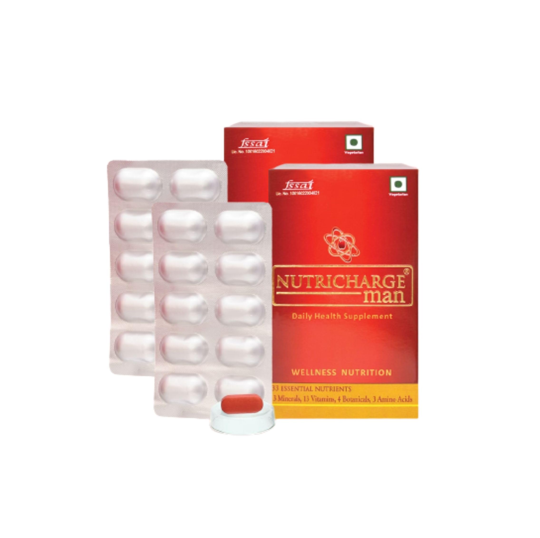 Nutricharge Man Bone joint health support (Pack Of-2)