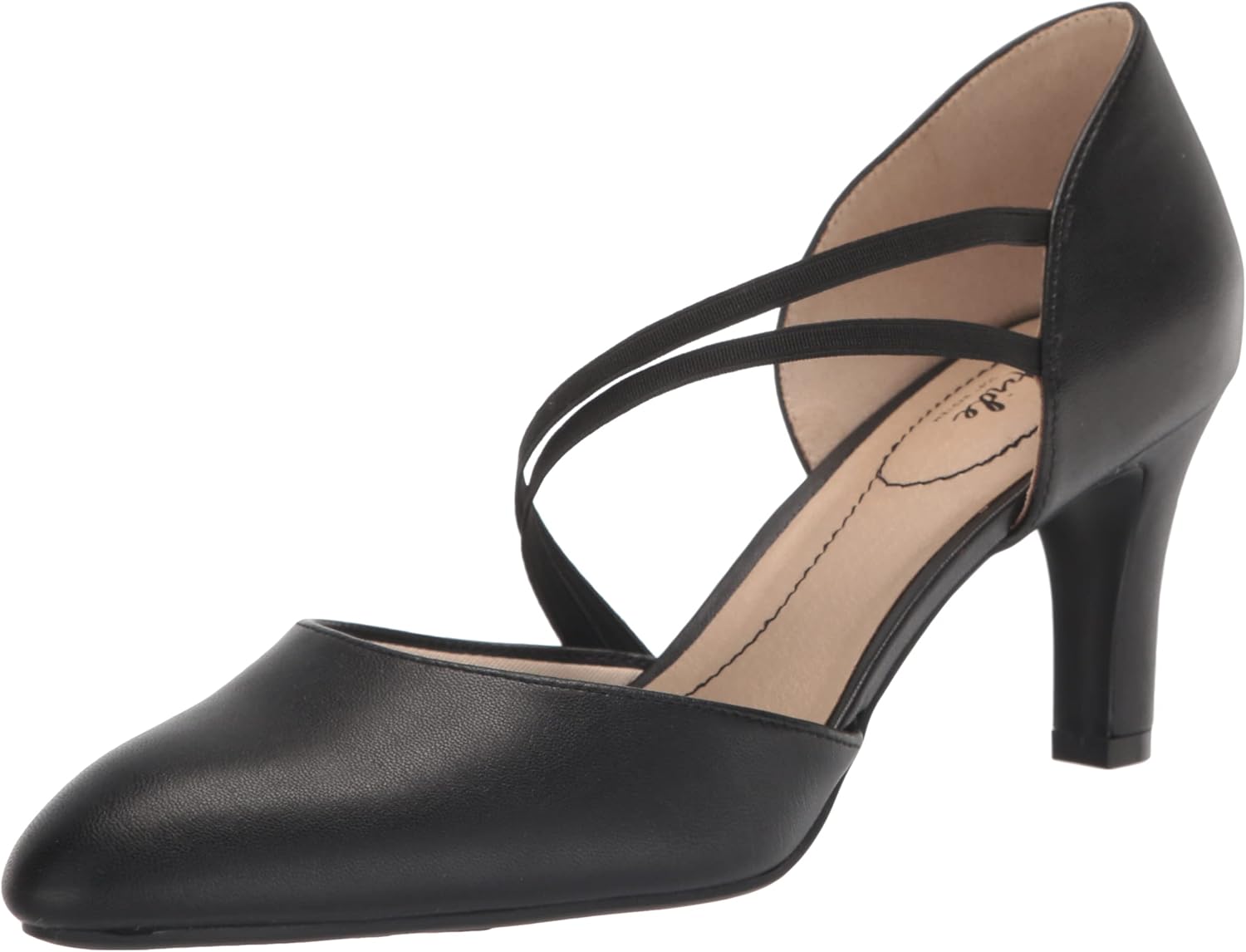 LifeStride Womens Grace Pump Black Smooth 7.5 M