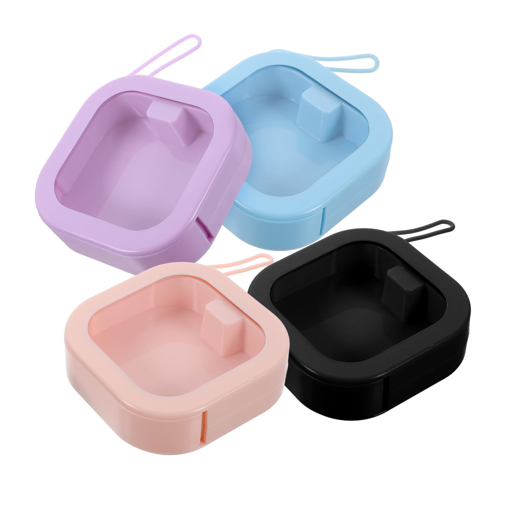 Baluue 20pièces Boîte à Bijoux Compacte Portable Pour Voyage Organisateur De Bijoux Et Accessoires De Maquillage Rose Bleu Noir