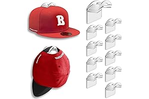 Baseball Hat Holder Wall Mount Adhesive No Drilling