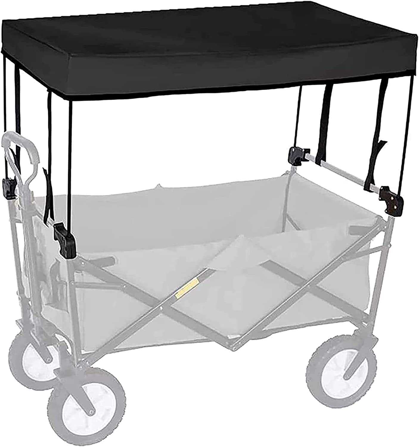 Copertura pieghevole del baldacchino del carro - Accessori portatile del carrello del carrello con la spinta della mano pieghevole e il baldacchino della tenda per giardino