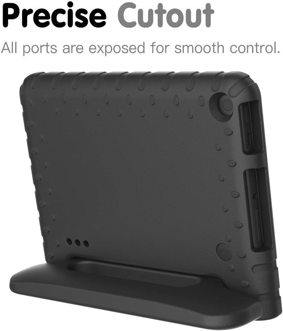 BMOUO Kids Case for Amazon All New Fire 7 2019 - Light Weight Shock Proof Convertible Handle Stand Kids Case for All New Fire 7 Tablet (9th Generation, 2019 Release), Black