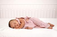 Vista 6 de Sábana bajera ajustable para cuna de Pure Bamboo, auténtica viscosa 100% orgánica derivada de bambú, lujosamente suave, máxima refrigeración, se