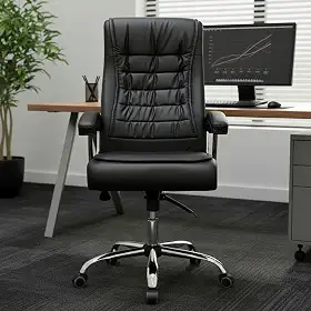 Cadeira De Escritório Presidente Big Molas Ensacadas Ergonômico Encosto Alto (Preto)
