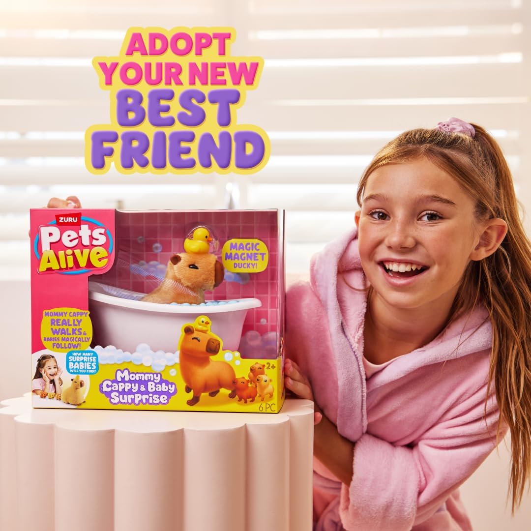 Pets Alive Mommy Capybara Baby Surprise