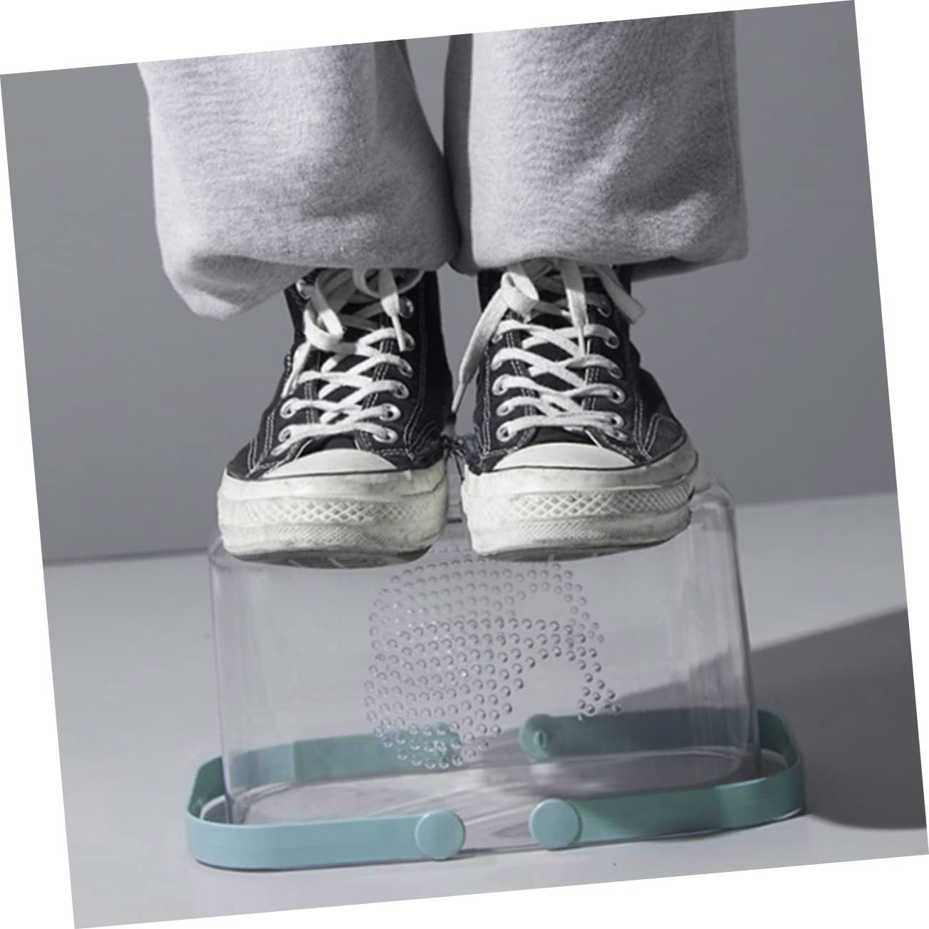 IMIKEYA Cesta de Ducha de Plástico con Asa Portátil para Baño y Dormitorio | Organizador Transparente, Base Estable en Superficie Plana, Reduce el Desorden, Uso para Gel y Vajilla