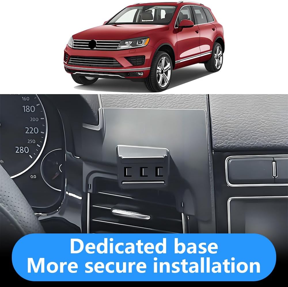Car Phone Holder for Volkswagen Touareg 2011 2012 2013 2014 2015 2016 2017 VW Auto Interior Accessories Best Cell Phones Mount Cellphone Mobile Cradle Charging Navigation Bracket Screen Stand