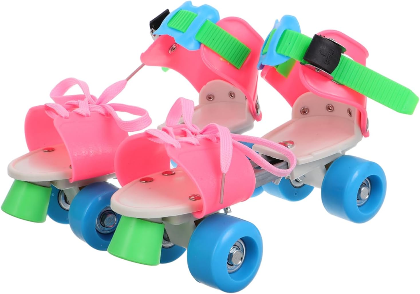 Yardwe 1Pair Roller Skates for Dual Row Wheels for Enhanced Balance for Indoor and Outdoor Use Suitable for Ages Easy Operation and Growing Feet