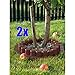 Produktbild 2er Set: 2x Palisade / Rasenkante Kunststoff 4 Meter BRAUN = 8 Meter Beeteinfassung Beetumrandung 810cm