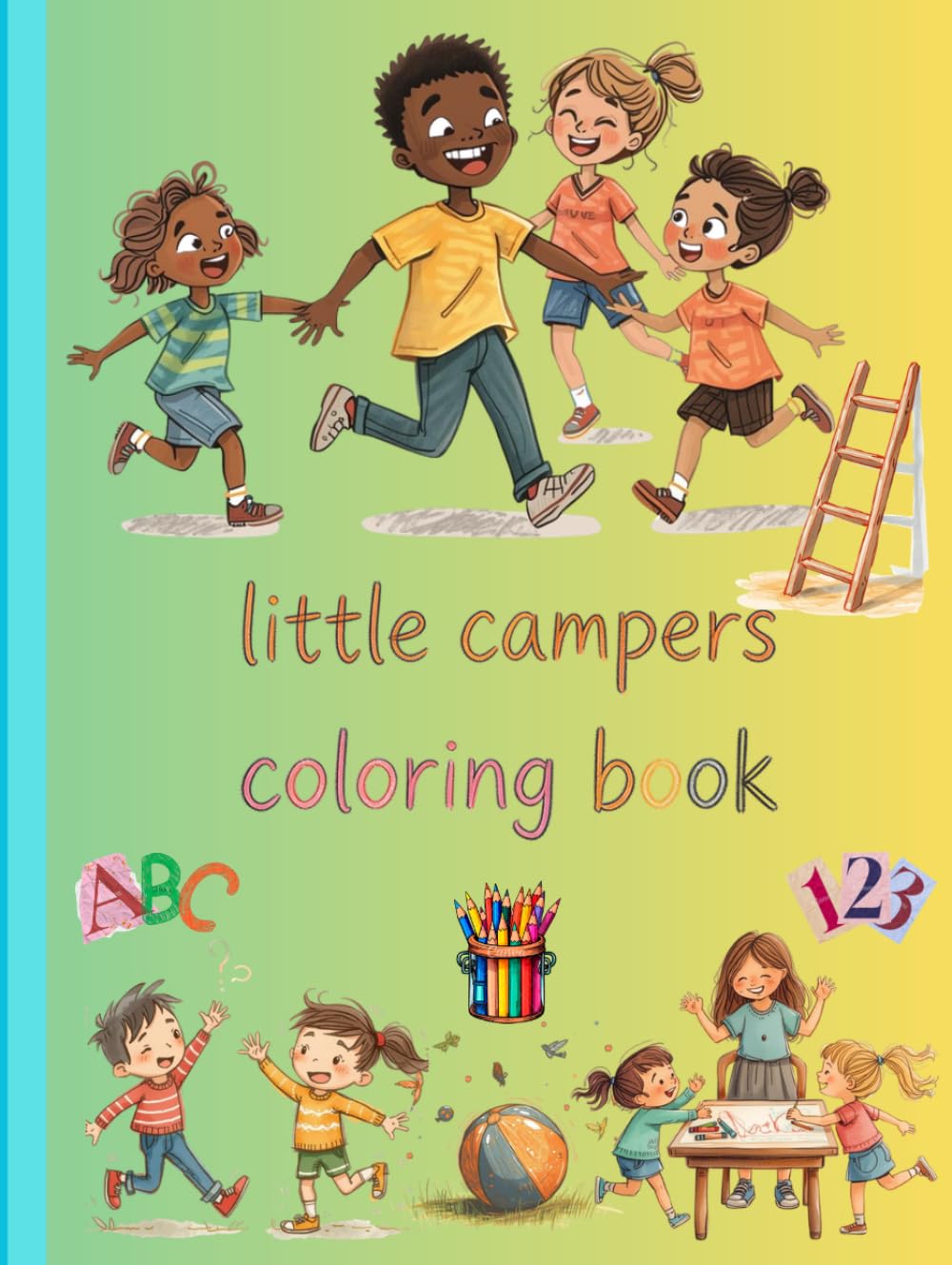 Little campers coloring book: kids activitie coloring book